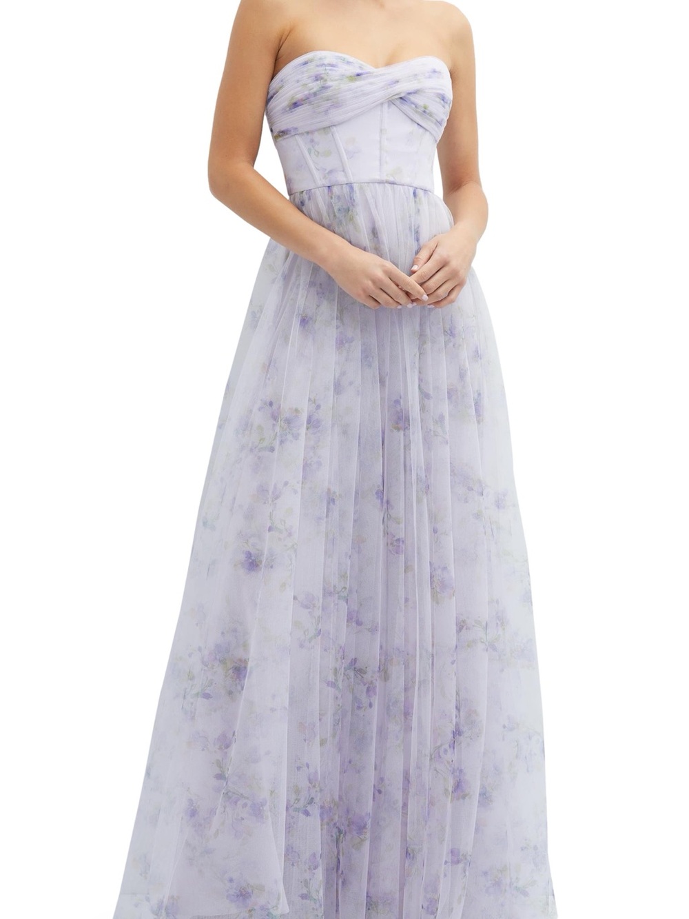 Dessy collection lilac dress